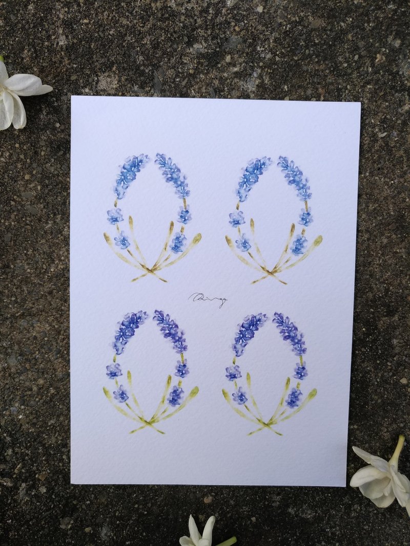 普罗旺斯薰衣草 浪漫紫色花海 特别的礼物 明信片 卡片 印刷品 - 卡片/明信片 - 纸 多色