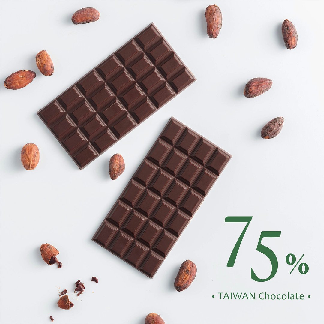75% 经典加纳黑巧克力/减醣健康 - 巧克力 - 新鲜食材 咖啡色