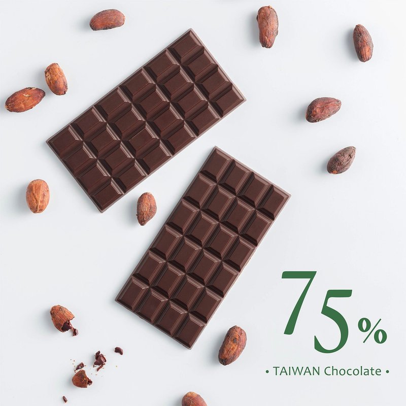 75% 经典加纳黑巧克力/减醣健康 - 巧克力 - 新鲜食材 咖啡色