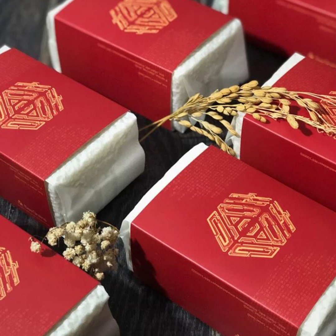 【婚礼小物】喜米 | 工程师的情话300g 迎宾礼 70份 - 五谷杂粮/米 - 纸 红色