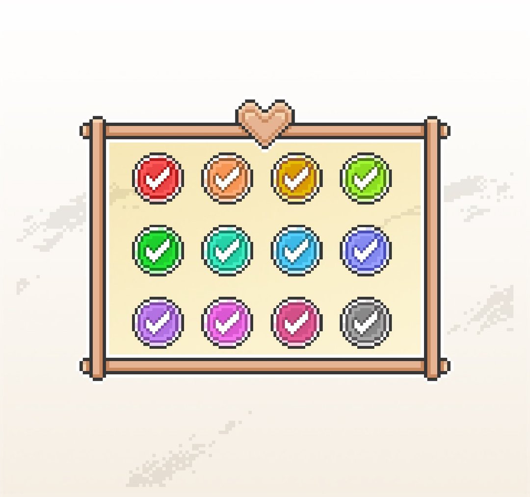 Twitch小奇点及订阅者徽章/忠诚徽章套图/像素风/认证小勾勾 - Logo 设计/图案设计 - 其他材质 