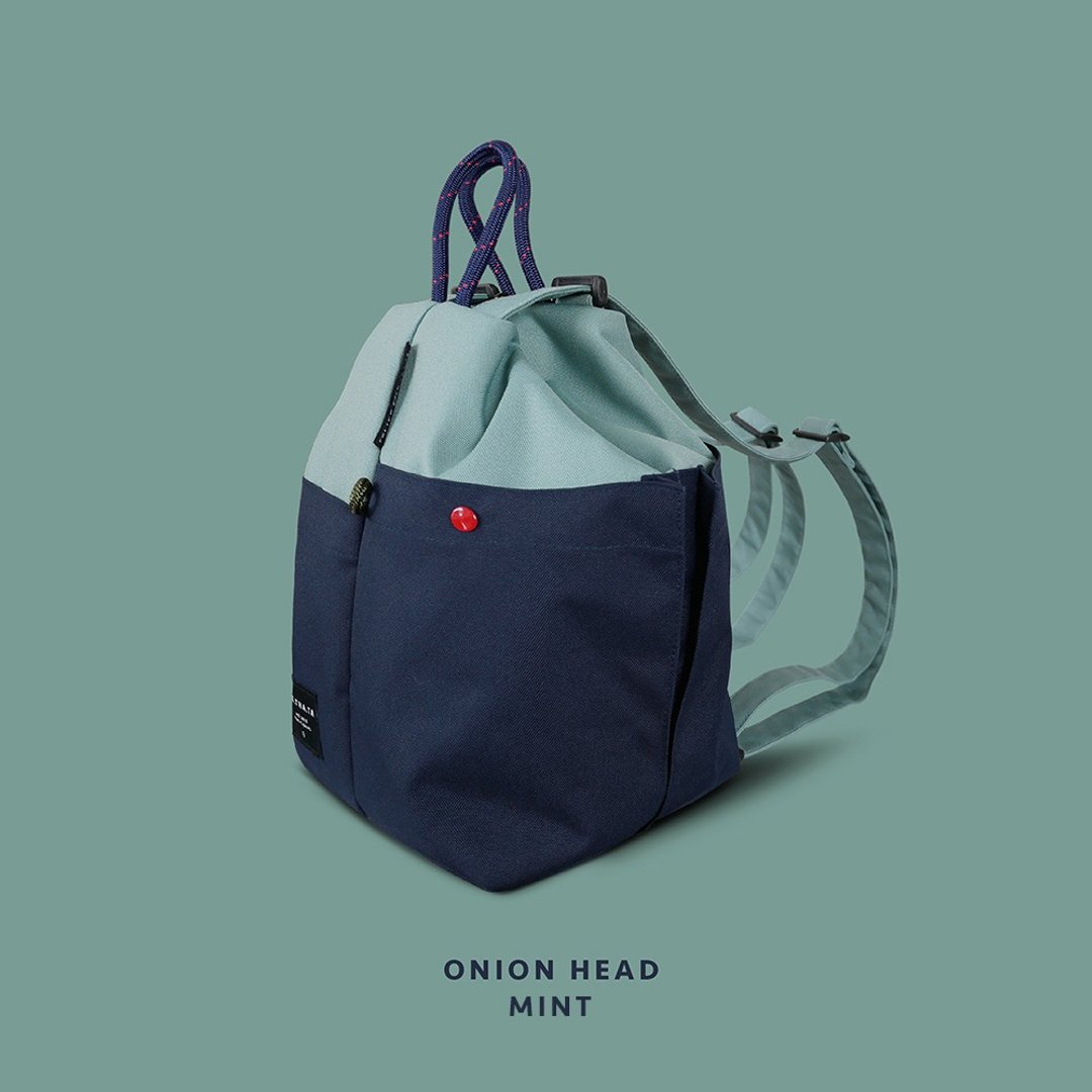 (回收材质) Onion head 薄荷绿后背包 - 后背包/双肩包 - 环保材料 蓝色