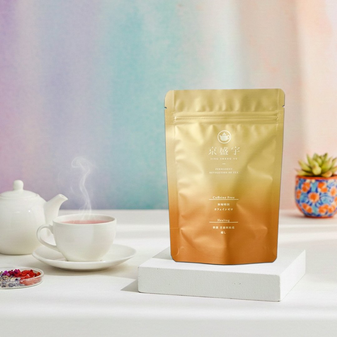 京盛宇【茶包】修护 - 苦荞桂花茶 5g x10 入 (无咖啡因茶) - 茶 - 新鲜食材 橘色