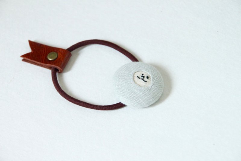 Facial hair rubber - 发饰 - 棉．麻 灰色