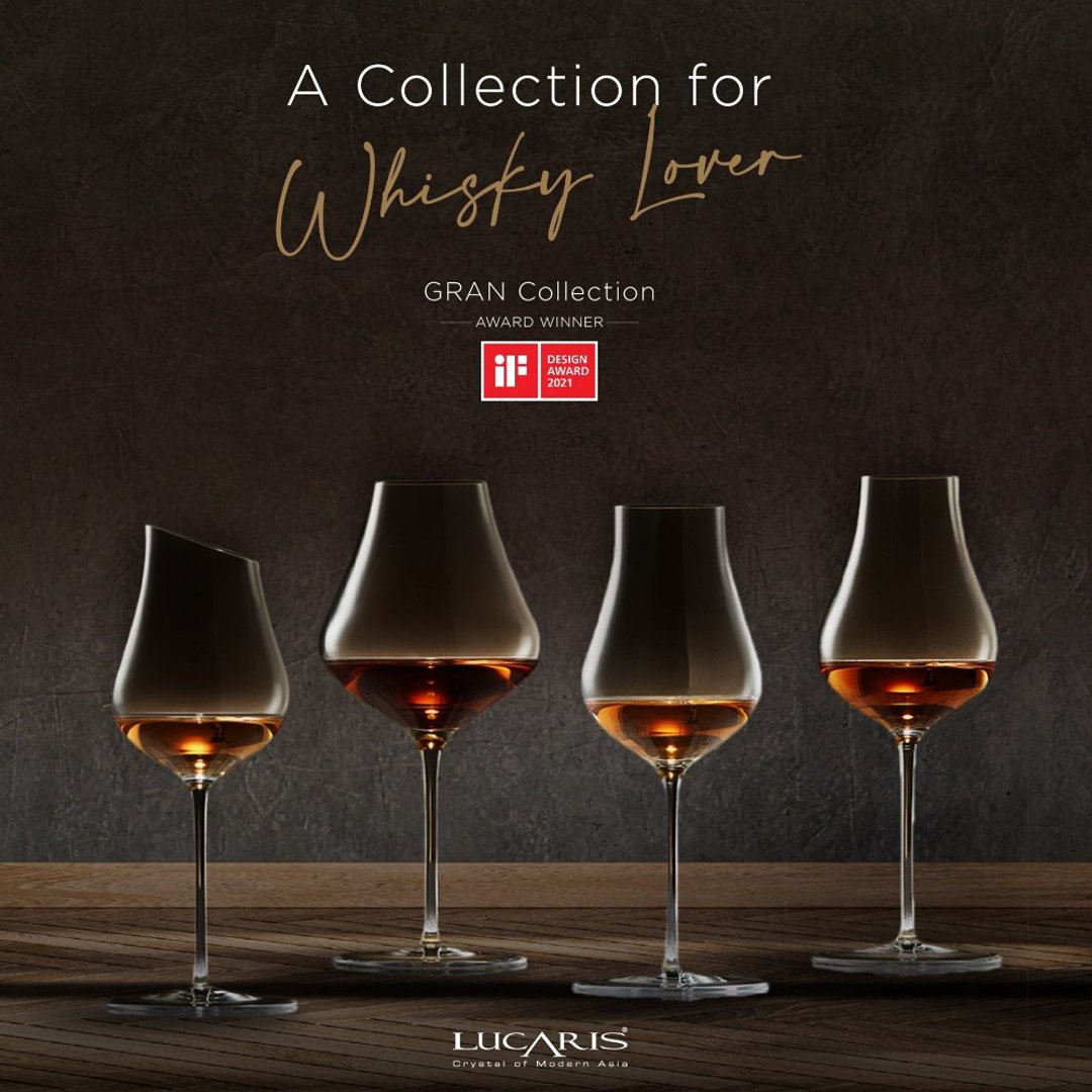 Lucaris Gran手工威士忌杯4入礼盒组 - 玻璃杯 - 玻璃 白色