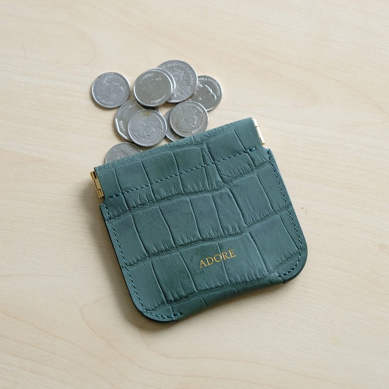 ADORE coin purse (Forest Green) - 零钱包 - 真皮 绿色