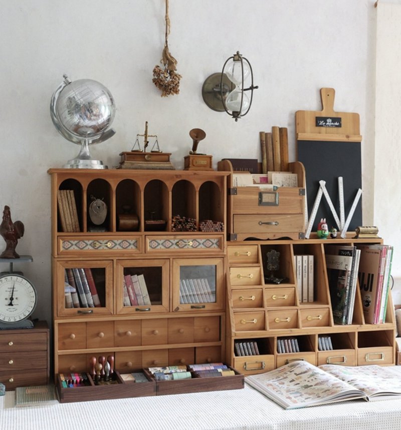 古罗马拱门 復古收納架 粗拙手作感 Zakka 收納盒 展示架 - 收纳用品 - 木头 