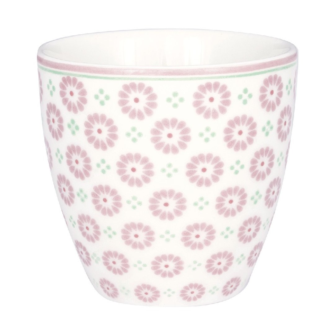 【新品】丹麦GreenGate Narina pale pink 迷你拿铁杯 - 咖啡杯/马克杯 - 瓷 多色