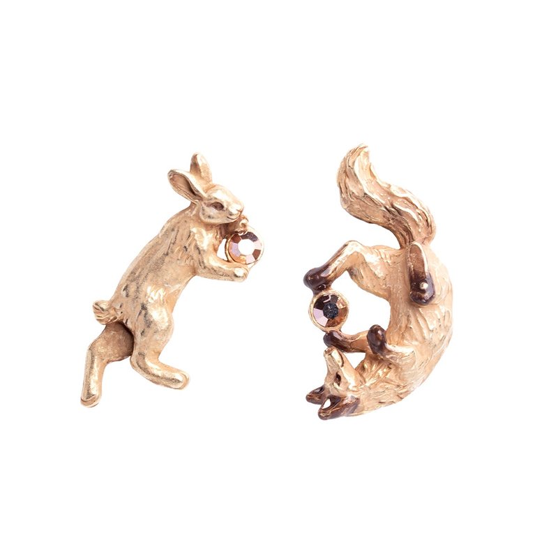 嬉戏耳环 Frolic PA609 - 戒指 - 其他金属 金色