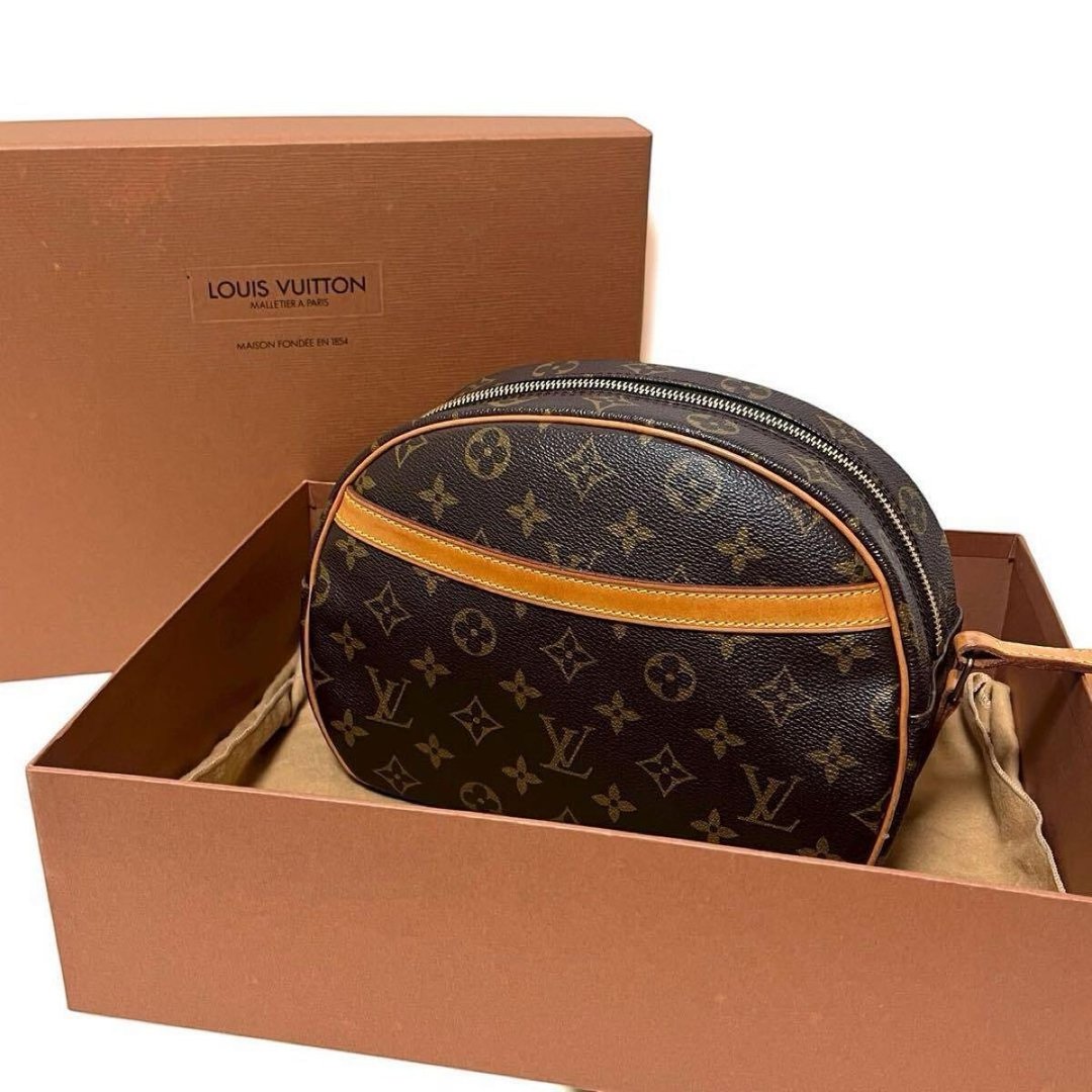 正品 Louis Vuitton 路易威登 Blois 肩背包 斜背包 Monogram M51221 PVC 附配件 外观佳 二手 - 侧背包/斜挎包 - 其他材质 咖啡色