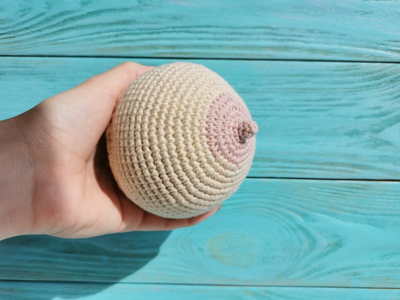 Boobs, breast toy, for lactation consultant, antistress toy, breastfeeding - 其他 - 其他材质 卡其色