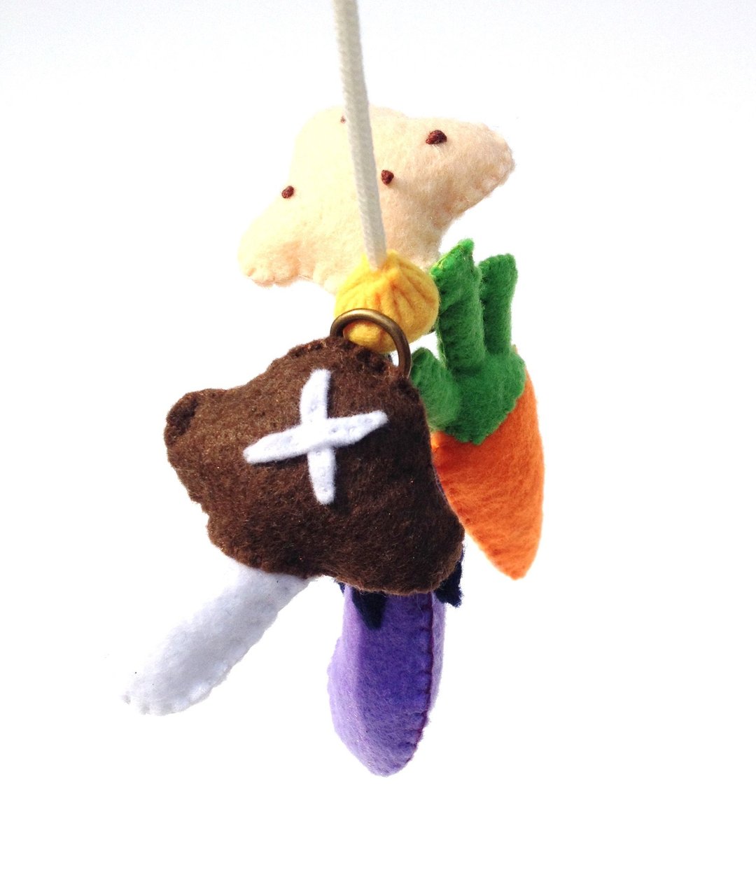 Felt Vegetable Fishing Set Educational Toy Goods Children's Gifts - 玩具/玩偶 - 羊毛 多色