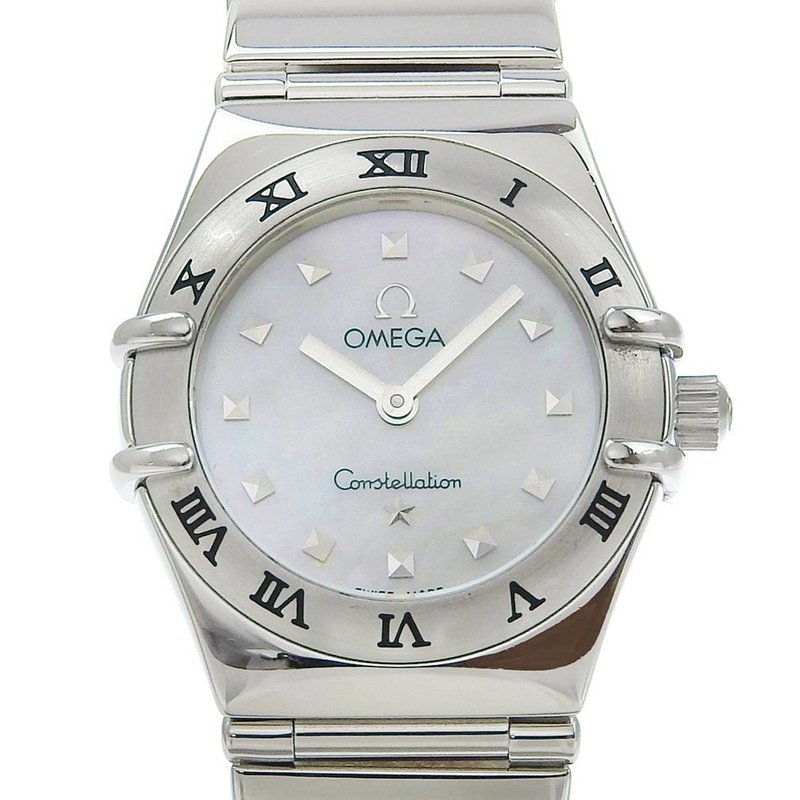 [日本直邮] 欧米茄星座系列手表 My Choice cal.1456 1561.71 SS 石英贝壳表盘女士腕表 [二手] - 女表 - 不锈钢 白色