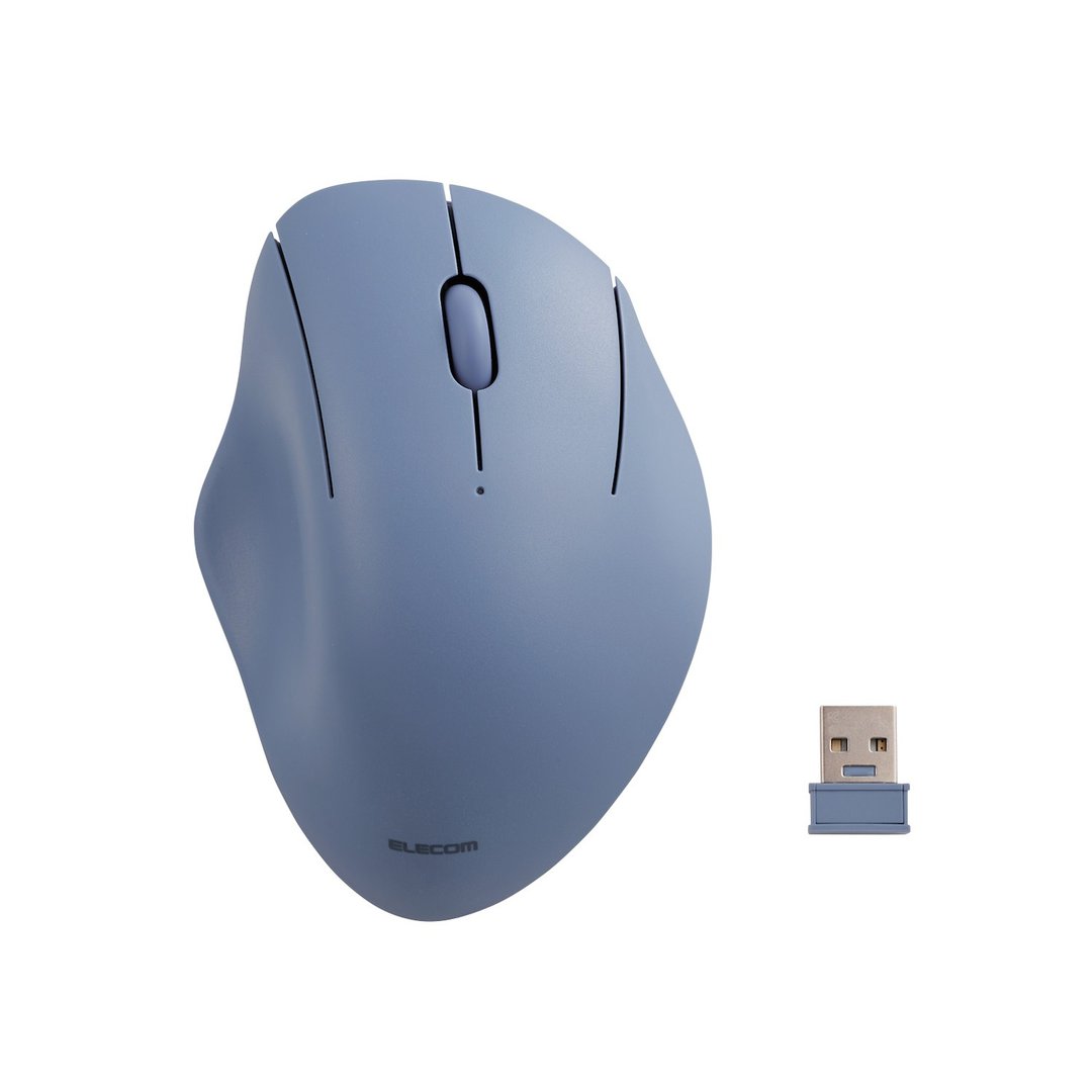ELECOM Shellpha 静音双模 3 键鼠标-蓝 S - 电脑配件 - 其他材质 蓝色