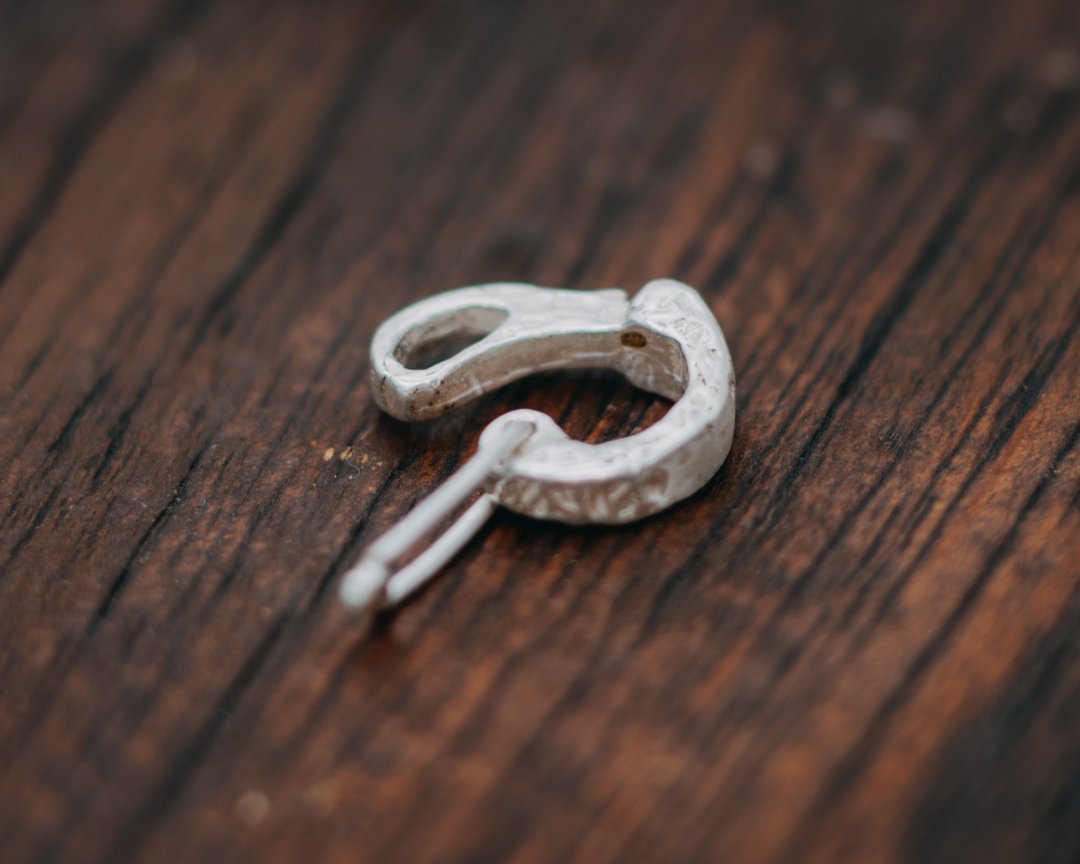 Ring Holder pendant - pendant for holding ring - tools for rings - Ring bail - 项链 - 银 银色