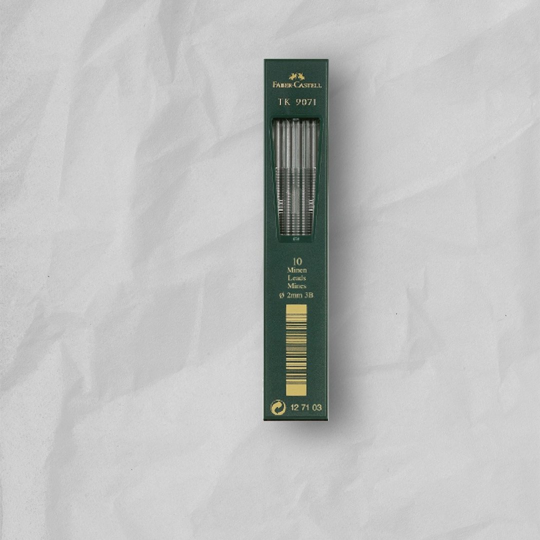 Faber-Castell 2. 0mm 工程笔芯 3B/盒-10支入(原厂正货) - 其他书写用品 - 其他材质 黑色