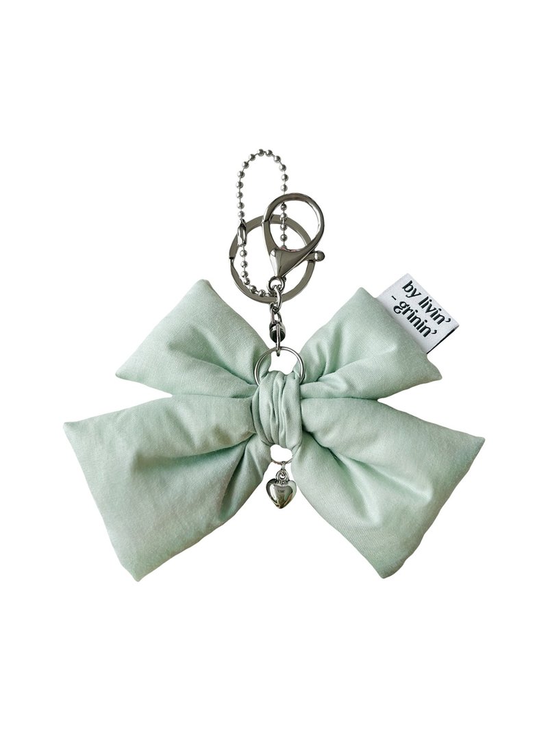 双丝带钥匙圈_淡绿色 - 钥匙链/钥匙包 - 其他人造纤维 绿色