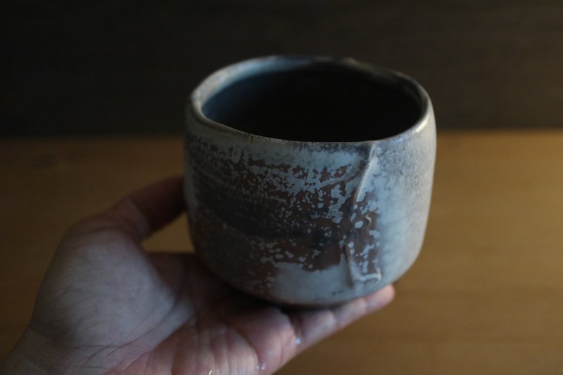 柴烧铁釉茶碗 - 咖啡杯/马克杯 - 瓷 咖啡色