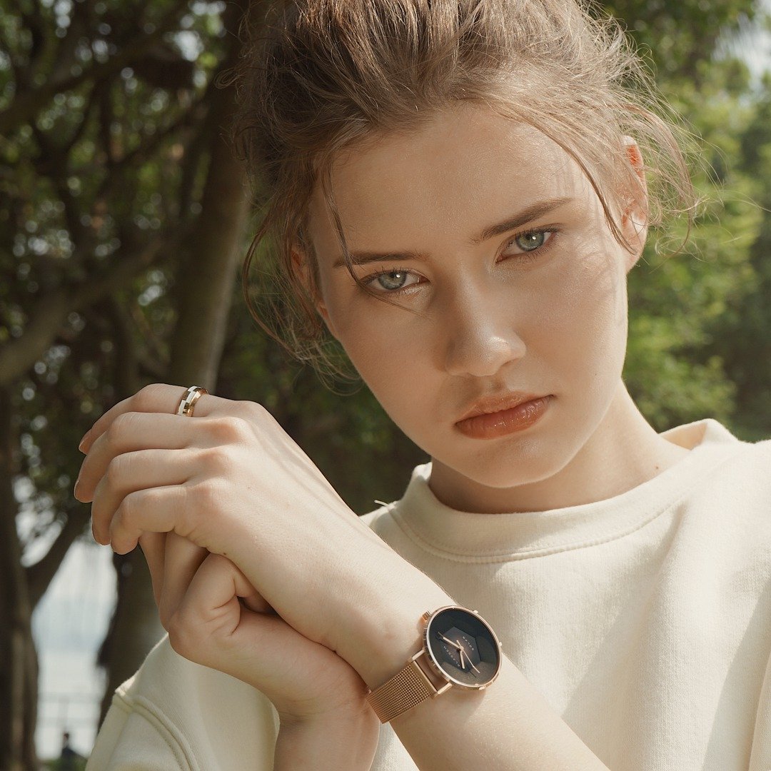 Volare Solar 34MM / 深邃玫瑰金手表 - 女表 - 其他材质 