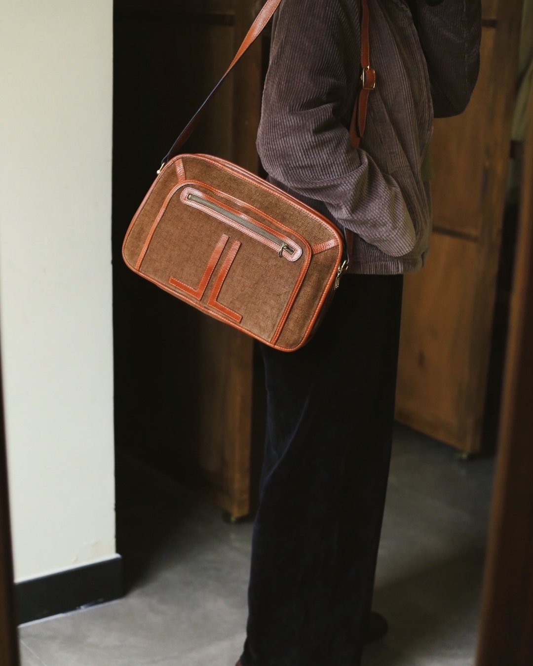 Vintage Lanvin Bag古董包/皮革袋/中古袋 - 侧背包/斜挎包 - 真皮 多色
