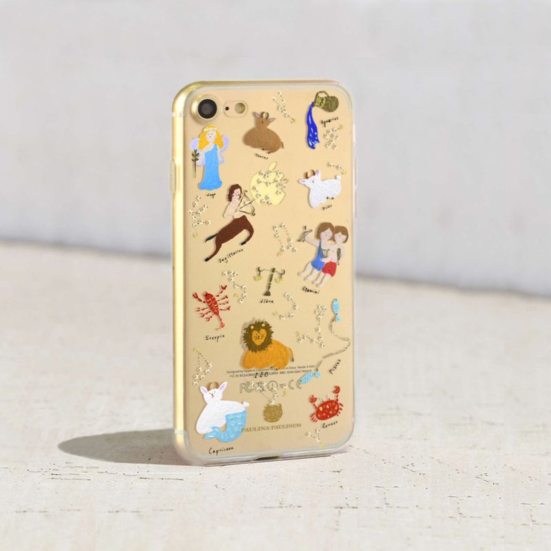 星座手机壳 免费刻字iPhone XS MAX交换礼物 圣诞礼物 - 手机壳/手机套 - 塑料 多色