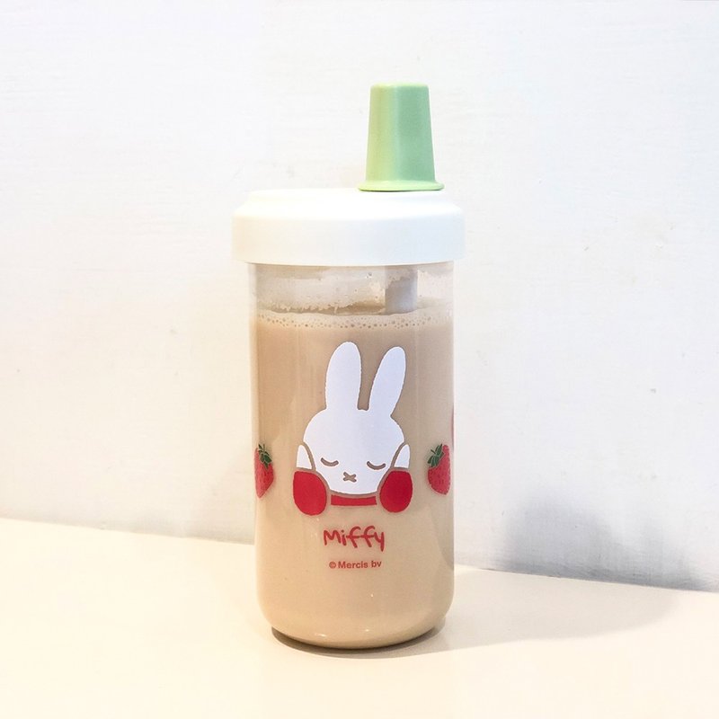【miffy】草莓大象杯 吸管杯 500ml - 水瓶/水壶 - 塑料 