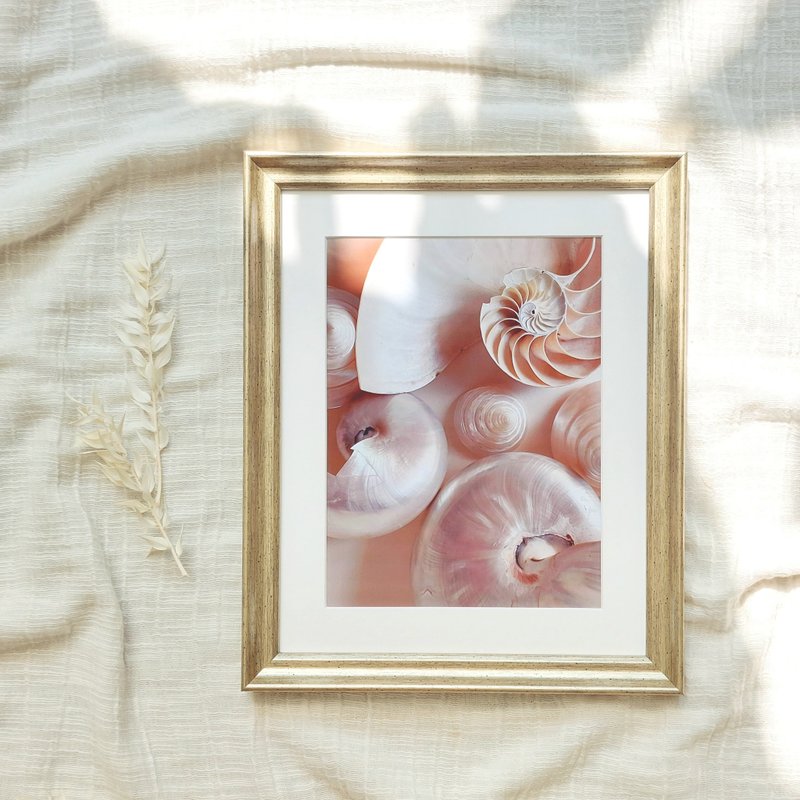 冷调香槟金8x10寸相框含衬卡(三种尺寸)【香槟Champagne】 - 画框/相框 - 木头 金色