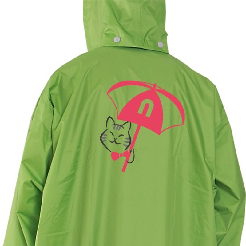 毕业礼物 梅雨季必备 机车族 反光雨衣 成人雨衣 男女雨衣 花猫款 - 雨伞/雨衣 - 防水材质 多色