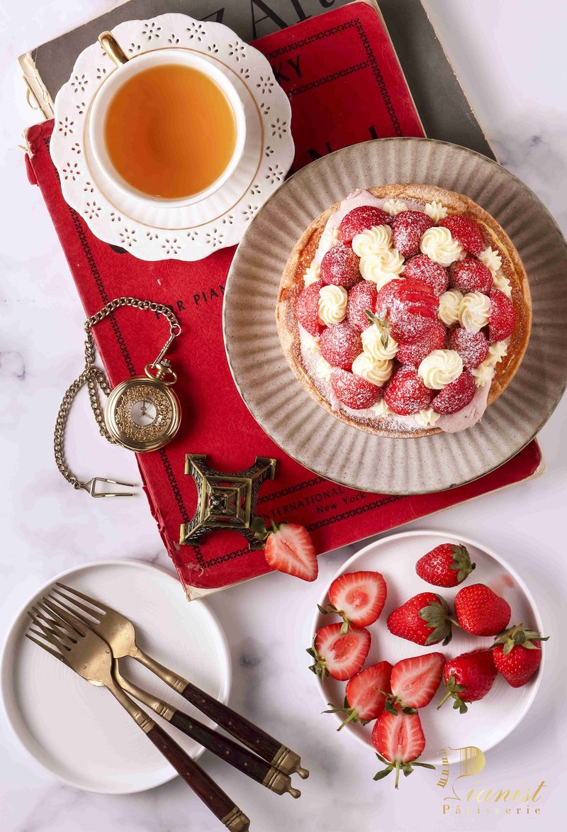 2020草莓季限定  白奶酪卡士达草莓山 - 蛋糕/甜点 - 新鲜食材 红色