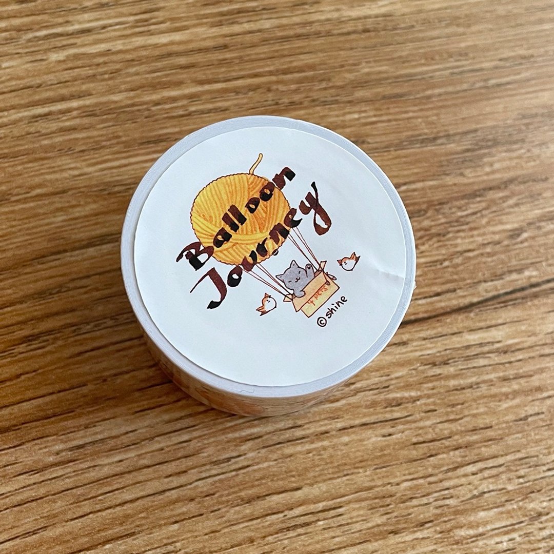 Shine原创可爱小动物热气球旅行纸胶带 - 纸胶带 - 纸 