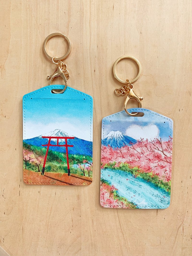 富士山风景系列 皮制证件套 连烫金刻名 Mstandforc - 证件套/卡套 - 其他金属 多色