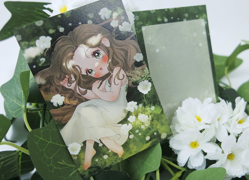 森林之子 明信片 - 卡片/明信片 - 纸 绿色