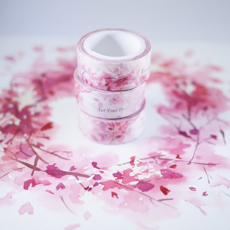 纸胶带─樱花盛开 - 纸胶带 - 纸 