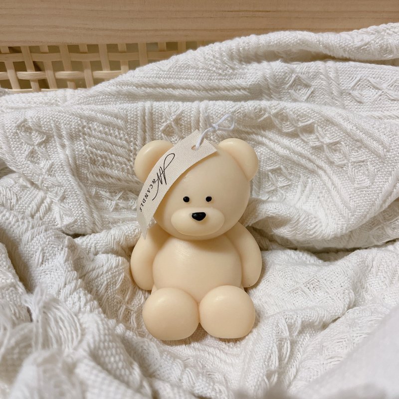 典华优惠券 泰迪熊 小只 造型蜡烛 香氛蜡烛 生日礼物 礼盒 七夕 - 蜡烛/烛台 - 蜡 咖啡色