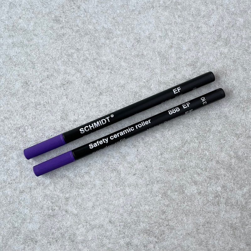 六角钢珠笔【补充笔芯一组2支】 SCHMIDT 888 EF(0.5mm) - 圆珠笔/中性笔 - 其他材质 黑色