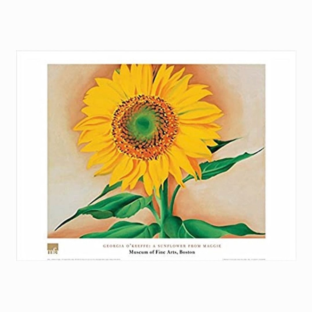 【原版海报】欧姬芙 Georgia O'Keeffe: 玛姬的向日葵 - 海报/装饰画/版画 - 纸 