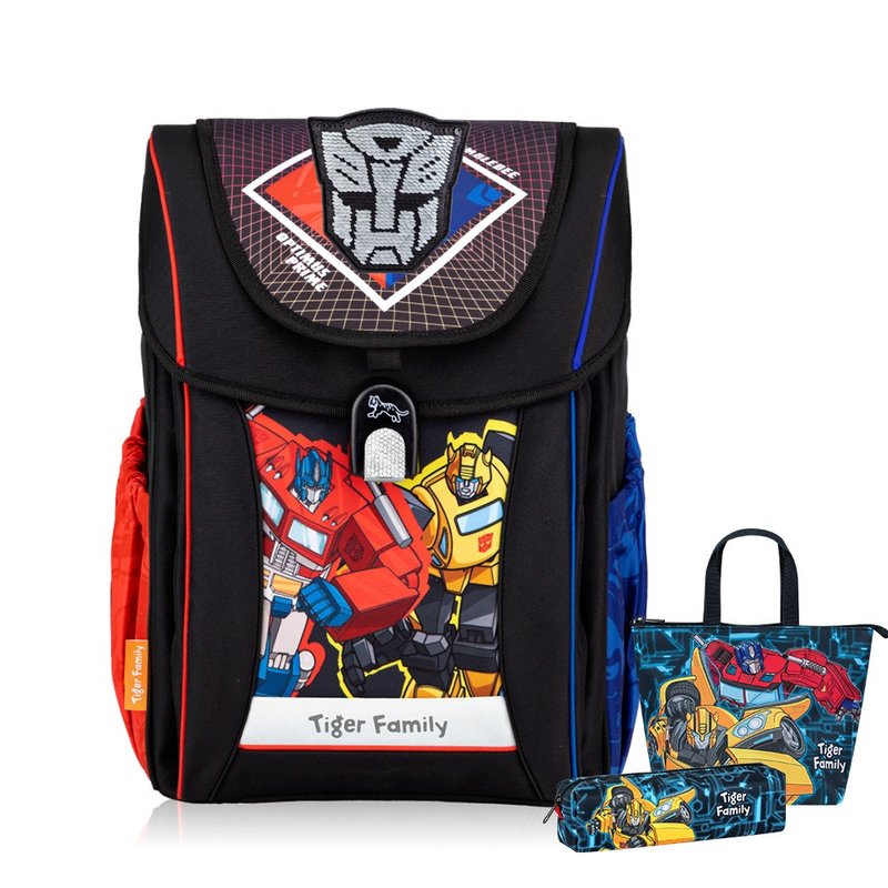 变形金刚联名 学院风超轻量护脊书包Pro 2S-至尊之战 | 中年级 - 后背包/双肩包 - 防水材质 黑色