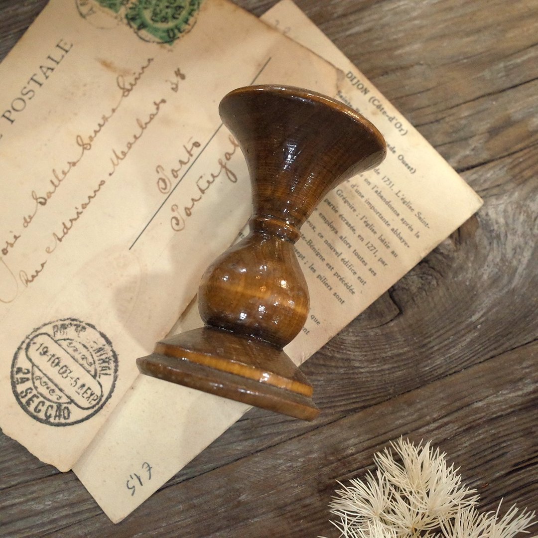西班牙带回老件.木制小烛台.摆件.饰品矿石水晶陈列展示推荐 - 蜡烛/烛台 - 木头 