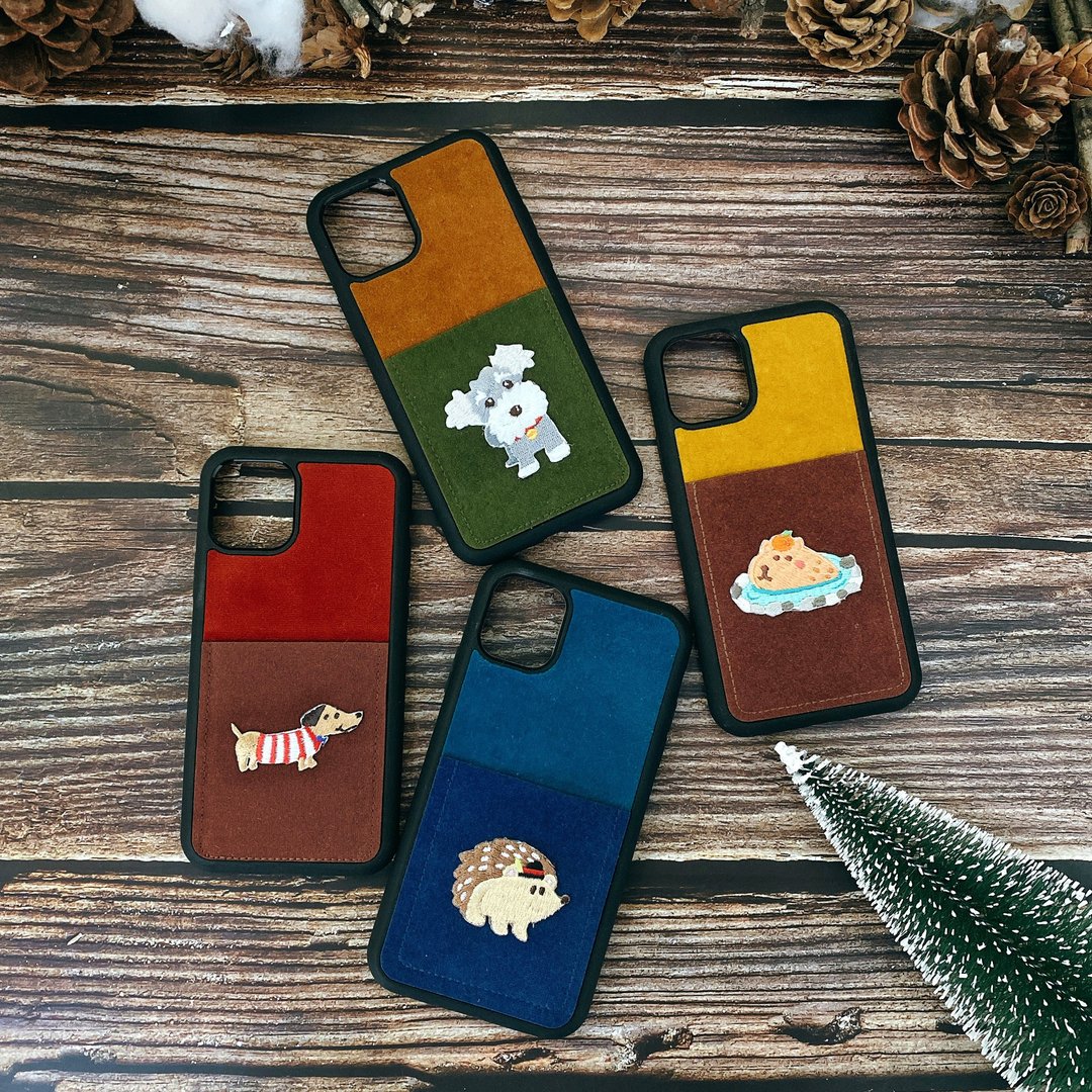 【选图定制】iphone12 刺绣手机壳 | Littdlework - 手机壳/手机套 - 绣线 多色