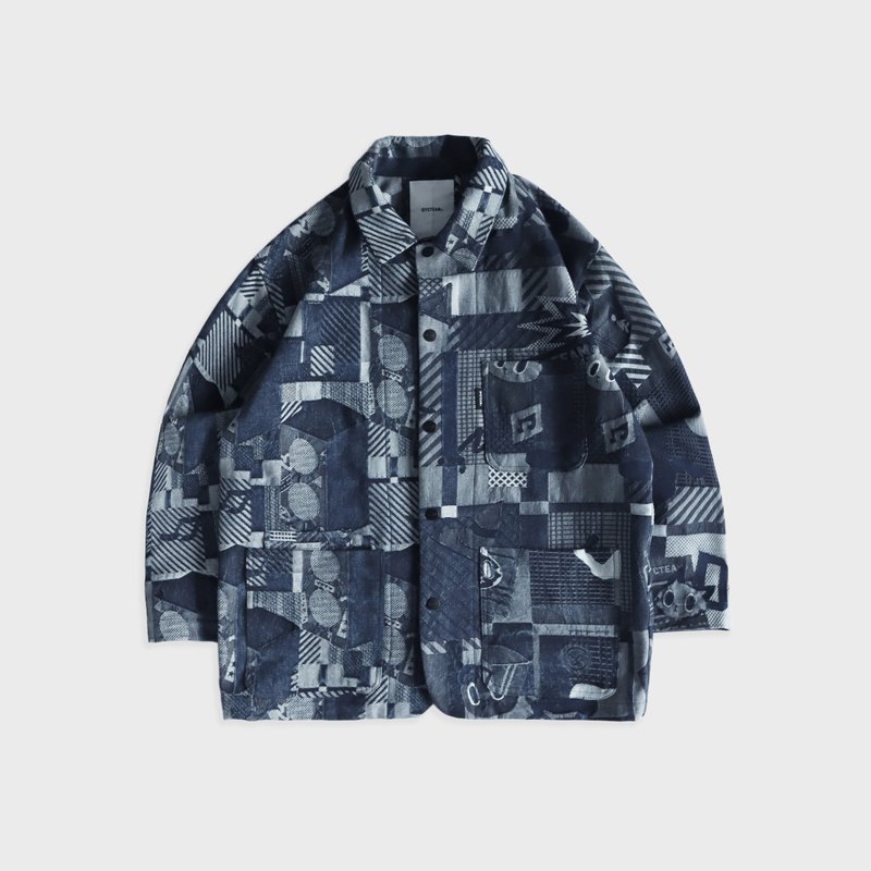 DYCTEAM x Raimochi - 城市共鸣狂想曲缇花丹宁_微宽松工作外套 - 男装西装外套 - 其他材质 蓝色