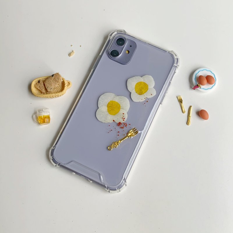老板加一颗荷包蛋谢谢 原创绣球花 手机壳 - 手机壳/手机套 - 塑料 透明