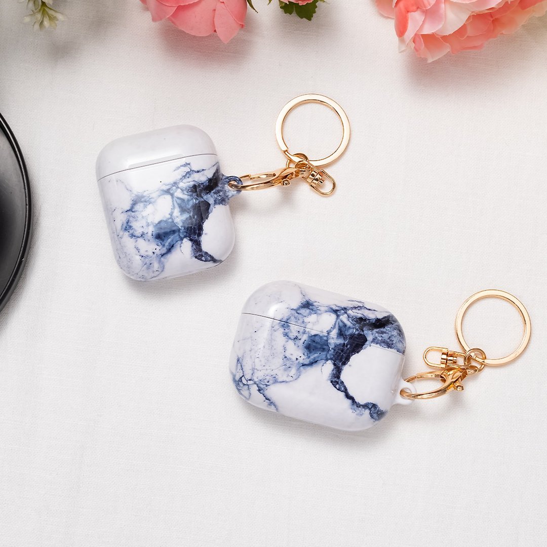 【定制化】靛蓝古瓶 AirPods Pro 3 / AirPods 4 保护壳 - 耳机收纳 - 塑料 蓝色