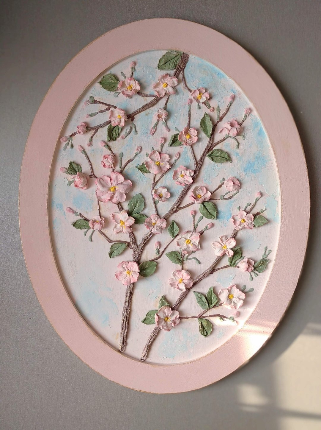 樱花画 樱花画 樱花画 花卉画 礼物 - 墙贴/壁贴 - 木头 粉红色