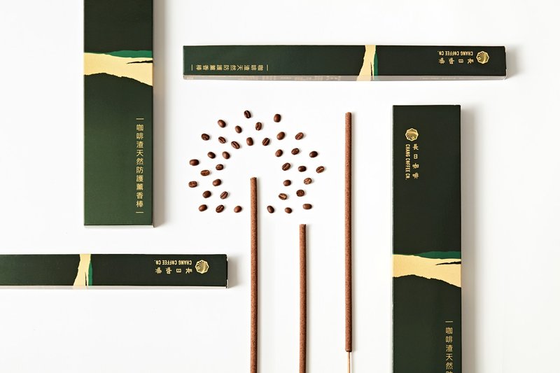 【长日咖啡】咖啡渣天然防护薰香棒 28 支装 - 香薰/精油/线香 - 其他材质 