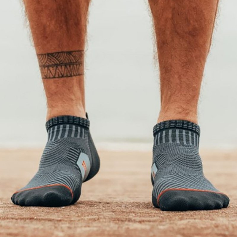 【ROCKAY】Accelerate 竞速超短筒机能袜 - Dolphin Blue/Orange - 运动配件 - 尼龙 蓝色