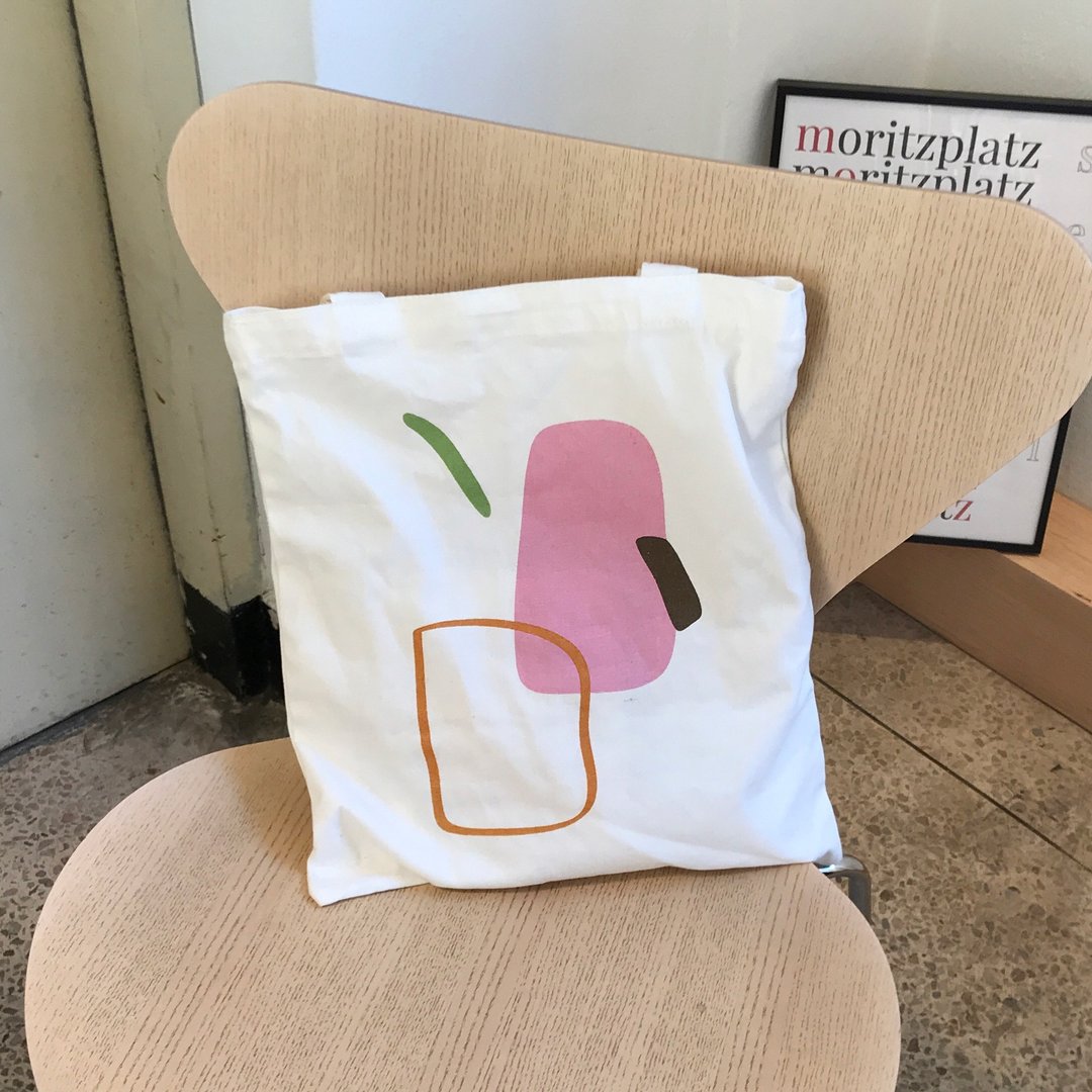 ownlight独立设计环保购物袋tobebag帆布袋ecobag - 手提包/手提袋 - 棉 白色