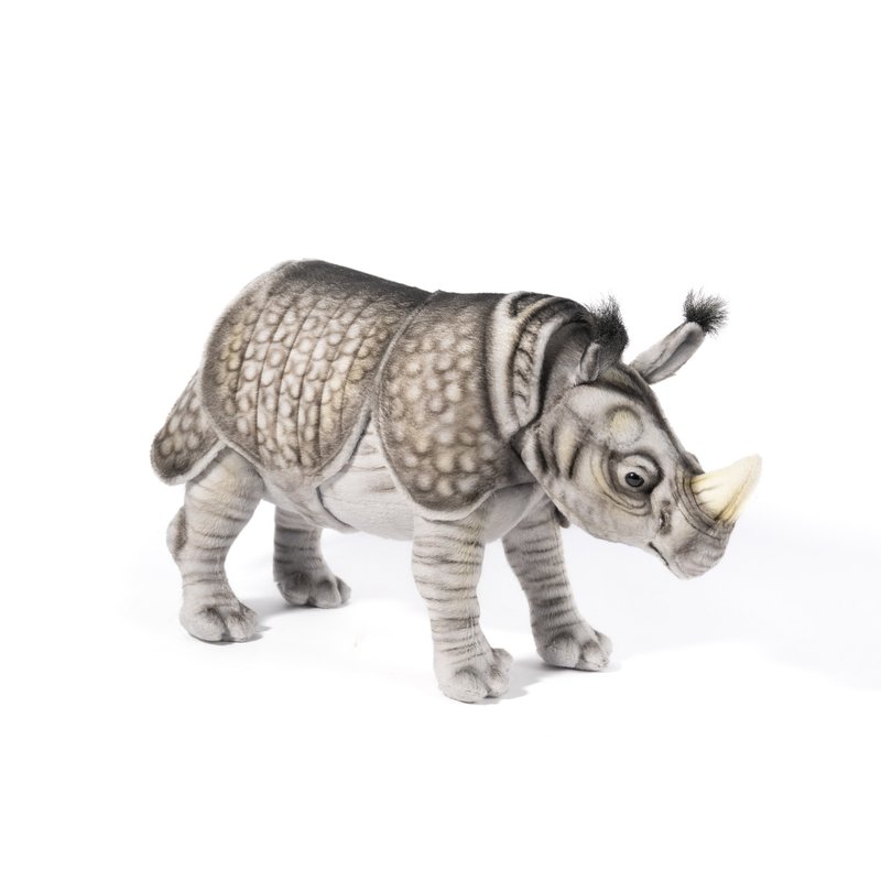 Hansa 8791-早坂犀 39厘米 - 玩偶/公仔 - 环保材料 灰色