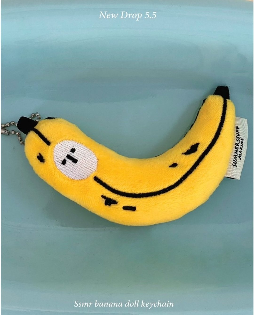 Summerstuff.marine - 玩偶钥匙圈 弥漫着 LAZY BANANA 的香气 - 钥匙链/钥匙包 - 其他材质 白色