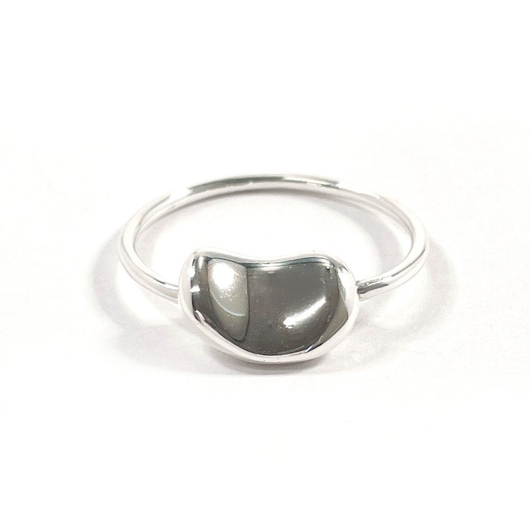 [日本直送] 二手，状况极佳：尺寸 11.5 Tiffany & Co. Elsa Peretti 豆形戒指，925银 - 戒指 - 纯银 银色