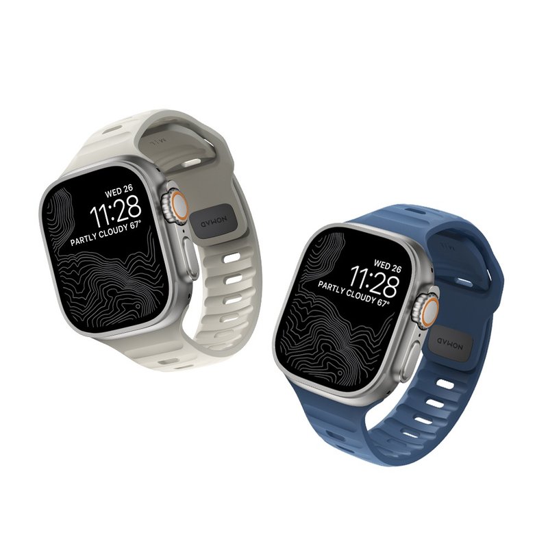 【美国NOMAD】Apple Watch专用运动风FKM橡胶表带-49/46/45/44mm - 表带 - 橡胶 多色